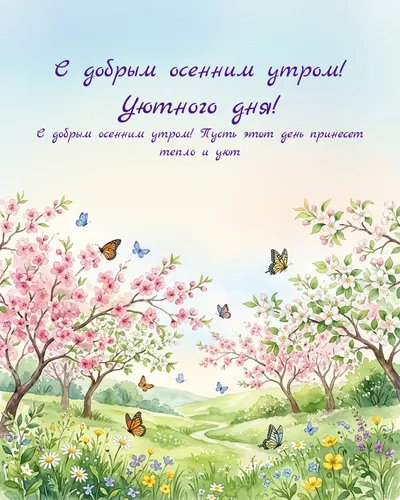 С добрым осенним утром! Уютного дня! — morning spring 11